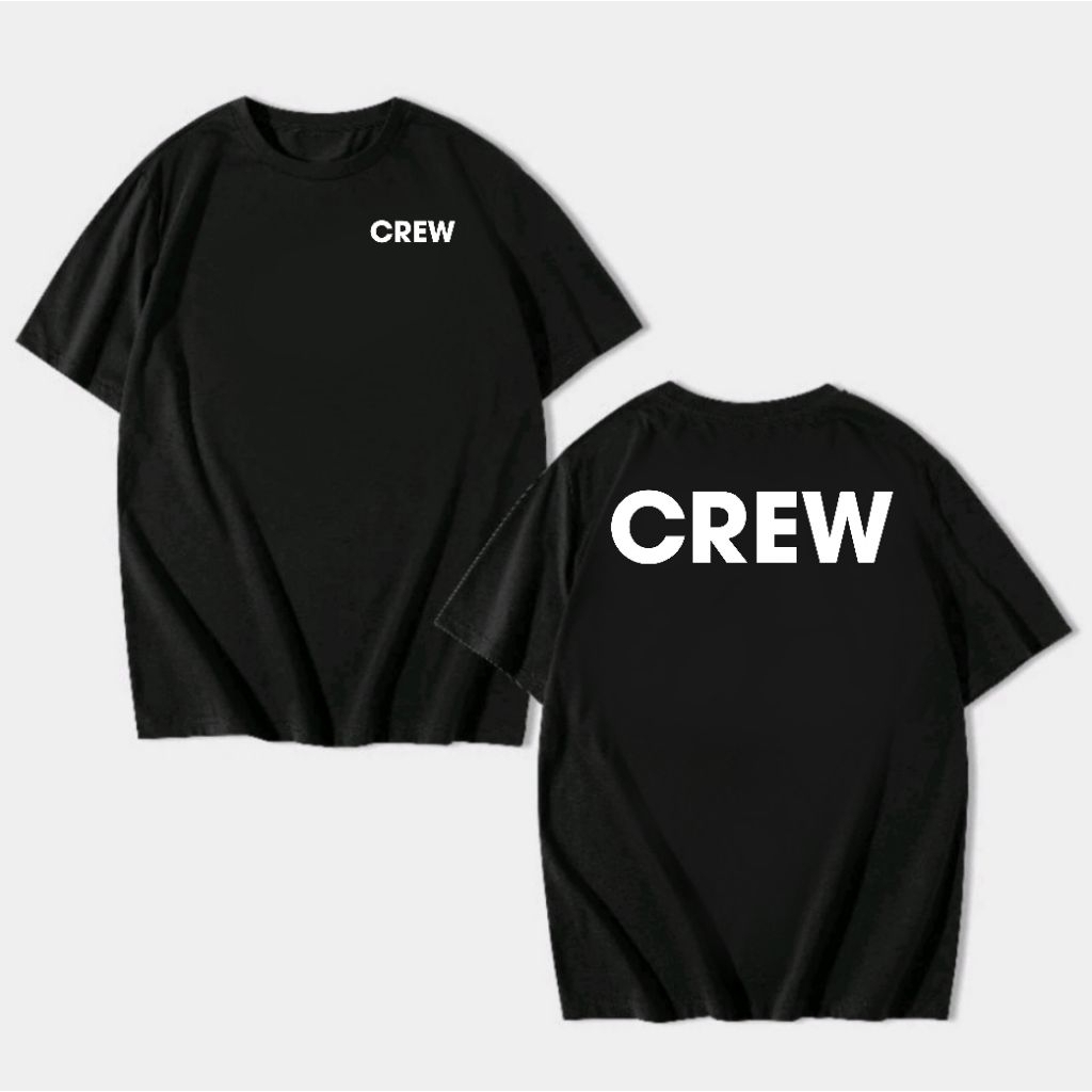 เสื้อยืด SIMPLE CREW พร้อมเสื้อยืดทีม WRITING || SQUAD SQUAD SQUAD SQUAD