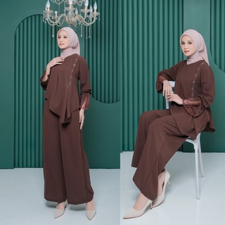 (Ready stock - siap kirim) Set Ayana by Tala Outfit - Stelan Rok Wanita Variasi Manik Swaroski Busui Friendly