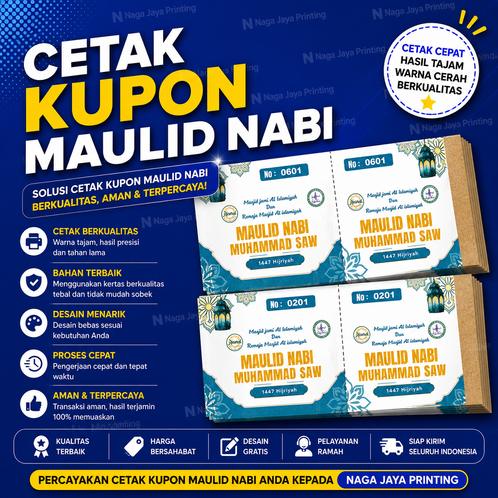 NABI PROPHETS MAULID COUPON / MUHARROM COUPON / ISRAJ COUPON / PROPHETS MAULID PAWAI