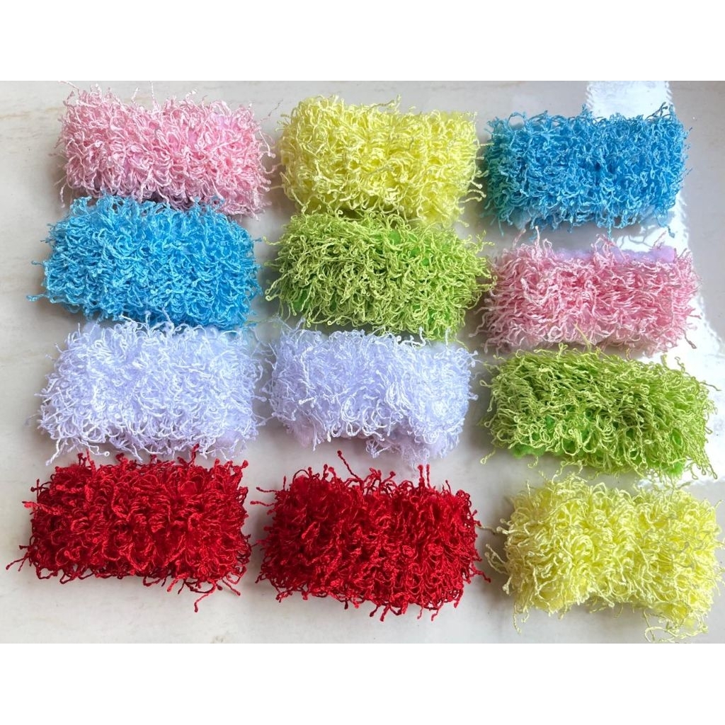 12 ชิ้น BIHUN PAIRS, THICK MULTI-COLOR BIHUN HAIR TIE, ELASTIC BIHUN DONUT PAIRS