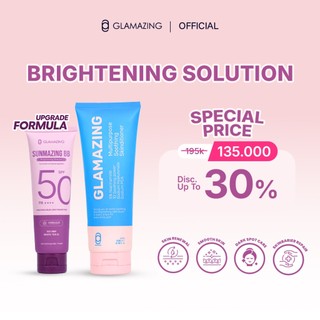 GLAMAZING-[Brightening Basic Pack] Skinditioner 200 ml+ UPGRADE FORMULA Sunmazing BB 50 ml - Paket Basic Skincare Pencerah Wajah Full Size, Glowing & Praktis