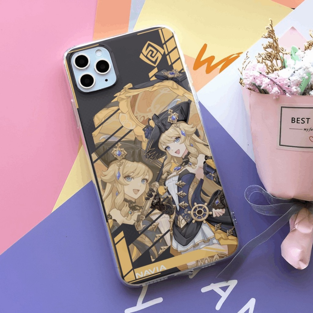เคสโทรศัพท์ตัวละคร HP Navia Genshin Impact: ปลอกตัวละคร Navia สําหรับโทรศัพท์ทุกประเภท