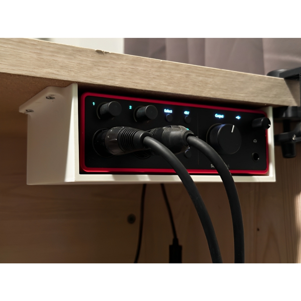 วงเล็บสําหรับ Focusrite 4i4 Gen 4 Scarlett Underdesk Table Accessories Mount Holder - F3D