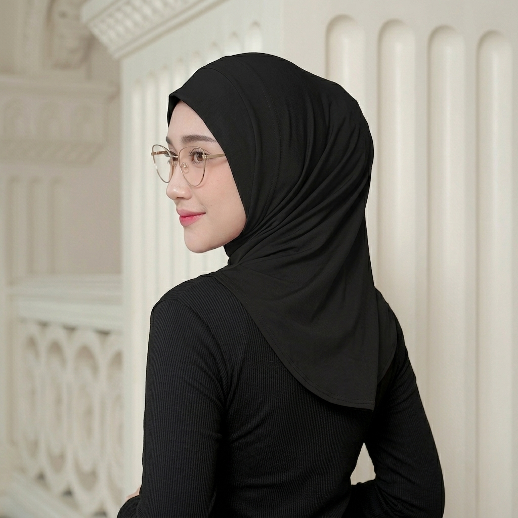 Manisa - Instant Sport Hijab Jersey Spandex Hijab Bergo Sports Running Badminton Padel