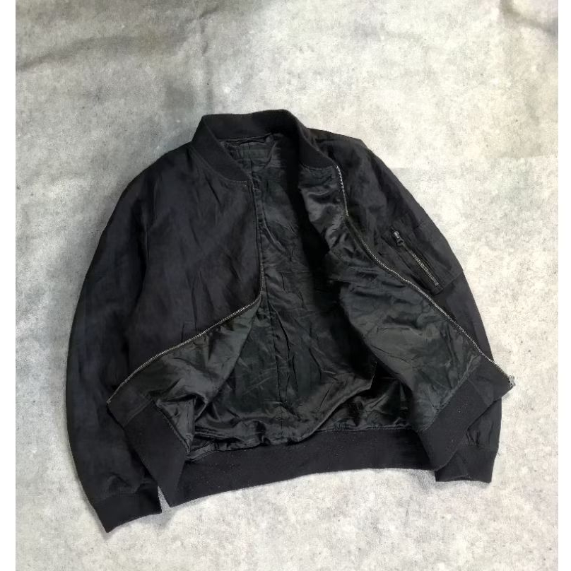 Bomber Jacket Faux Suede
