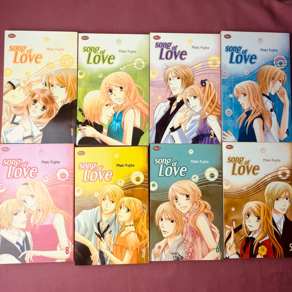 Song Of Love Maki Fujita Comic Vol 1 - 8 Complete / Maki Fujita Comic Set