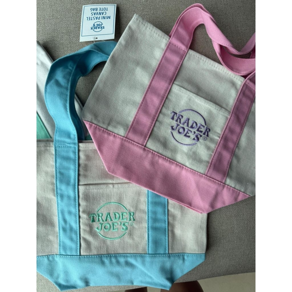 กระเป๋าโท้ต Joe MINI ของ Trader Joes Canvas MINI Tote Bag