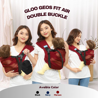 Gendongan Bayi - GLOO Geos Fit Air Double buckle Gendongan Samping Untuk Anak Newborn Bahan jala Air Mash