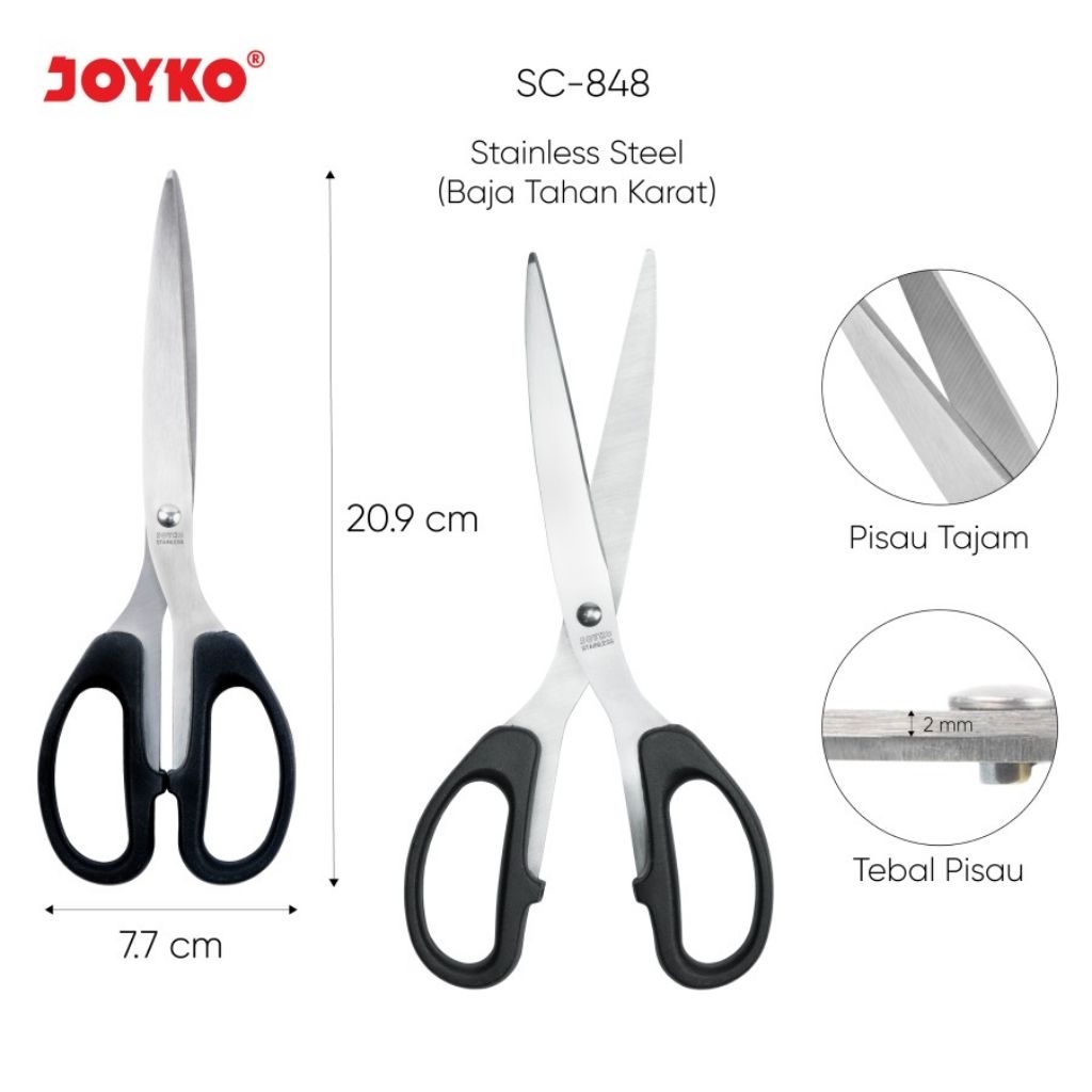 Original Joyko SC-848 SC848 กรรไกรขนาดใหญ่