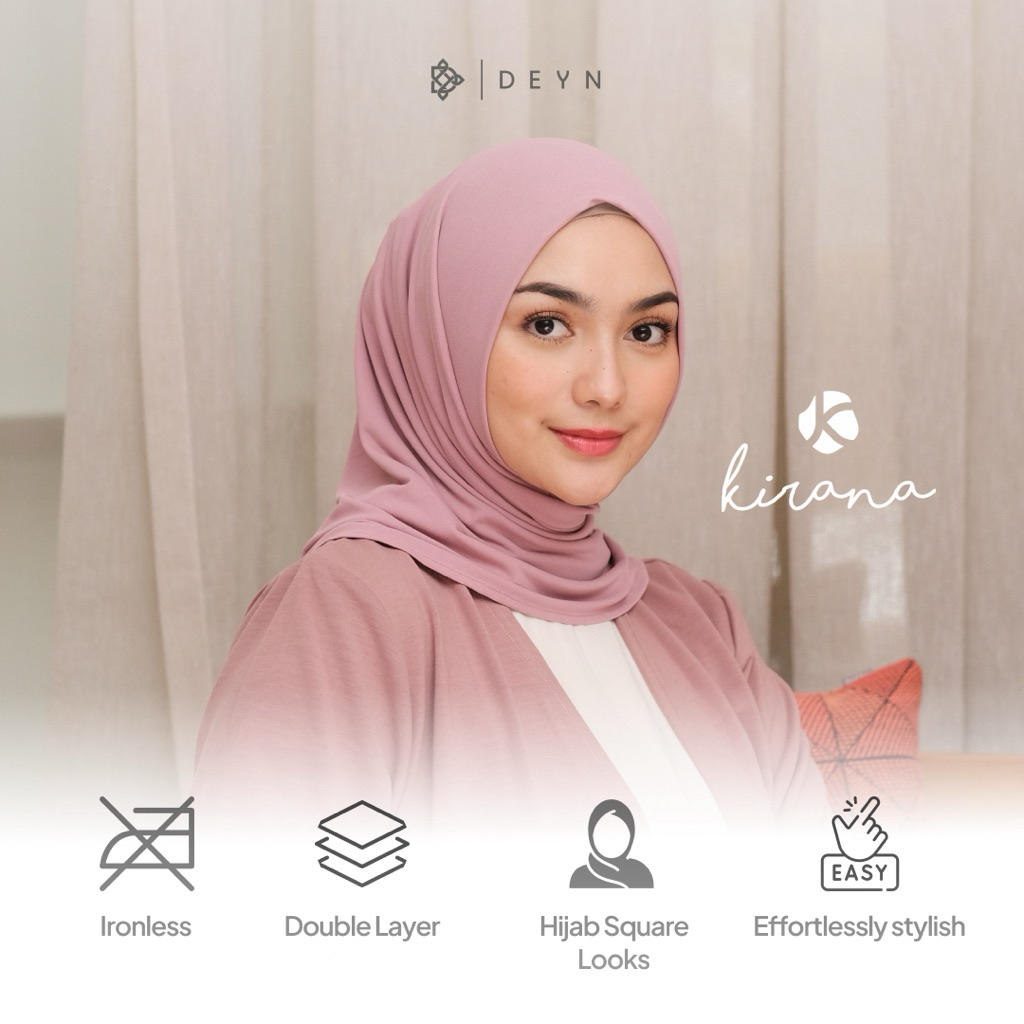 Deyn Scarf - Kirana Instant Scarf - Instant Jersey Triangle Hijab