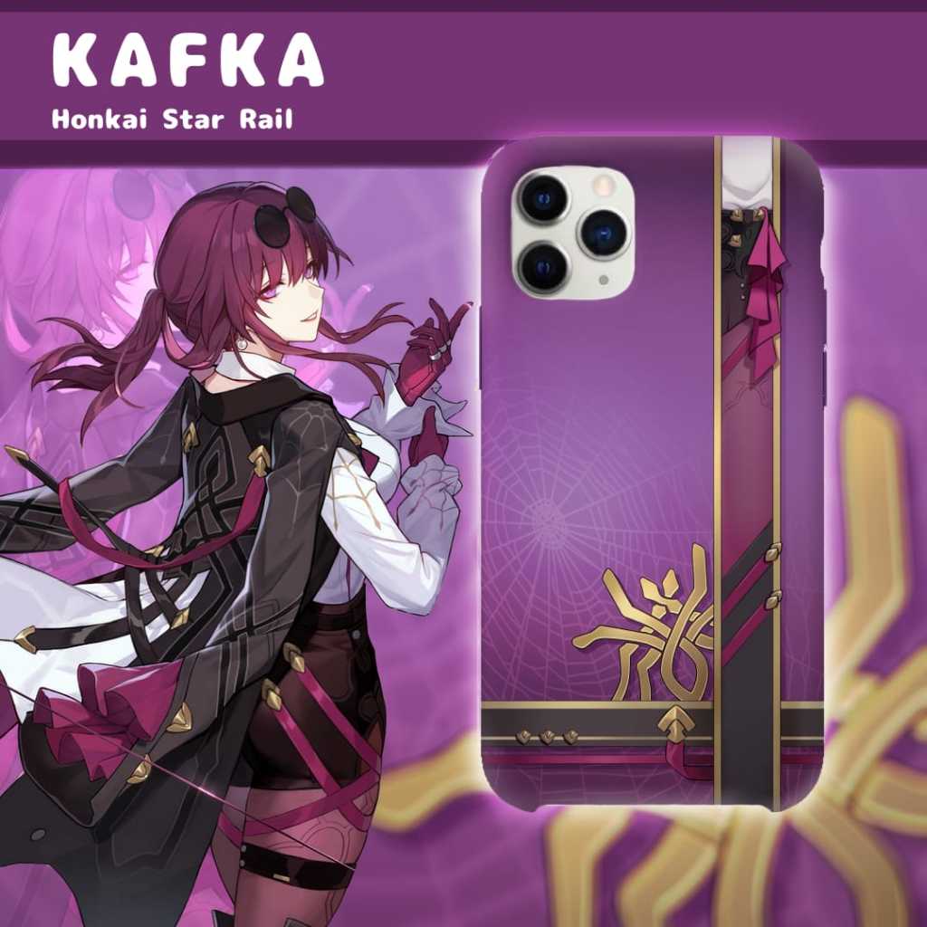 เคสโทรศัพท์ลายแนวตั้งรางดาว HP Kafka Honkai: ปลอกลายแนวตั้ง Kafka สําหรับโทรศัพท์ทุกประเภท