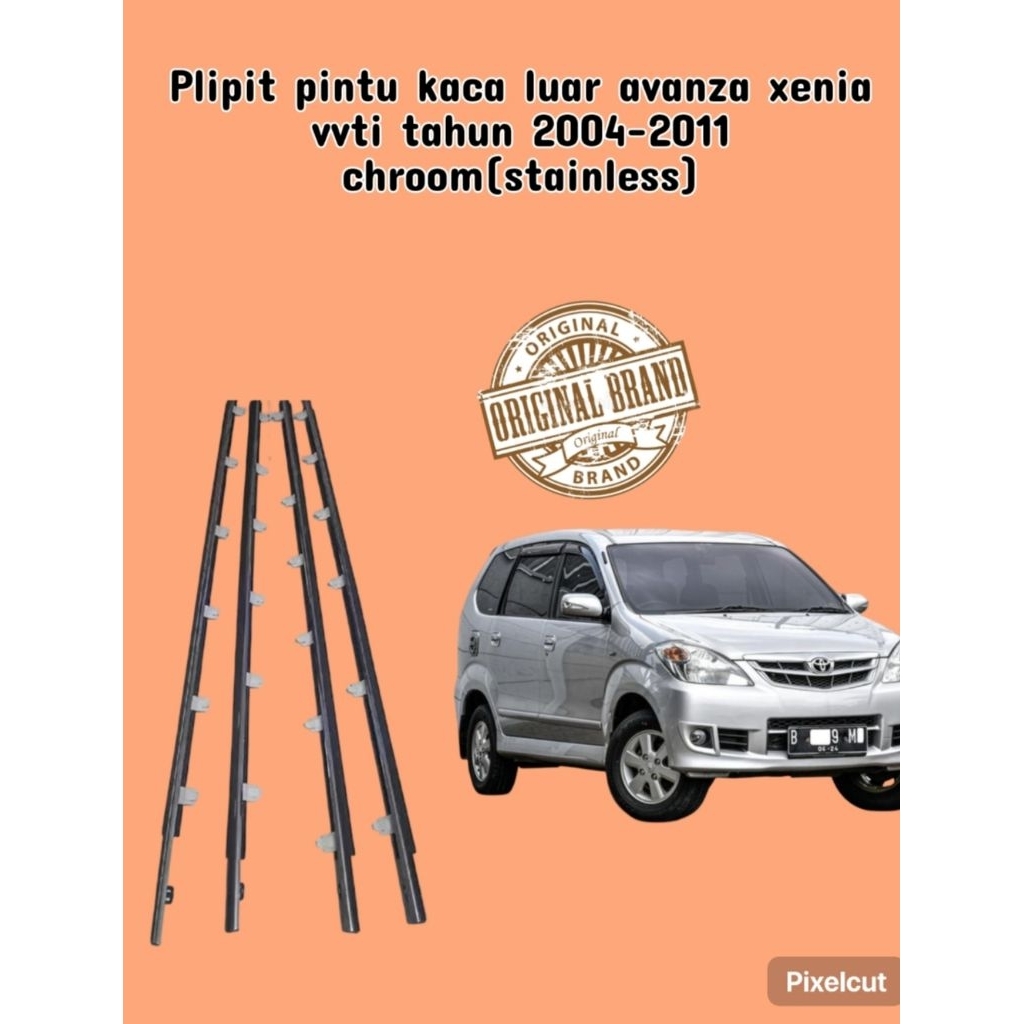 1 ชุดประตูกระจกนอกรายการรายการสําหรับ AVANZA FENIA VVTI 2004-2011 CHROOM