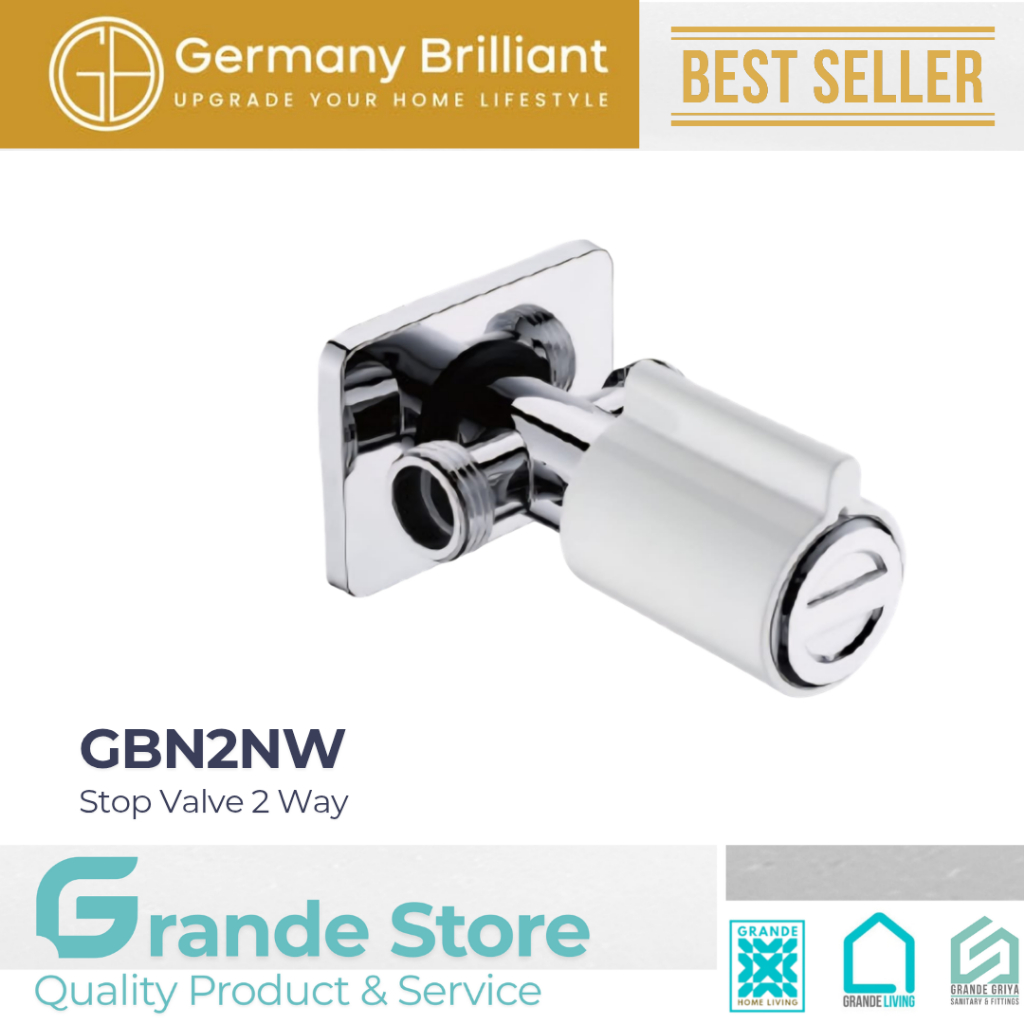 เยอรมนี Brilliant Stop Valve สาขา 2 Stop Valve 2 Way GBN2NW