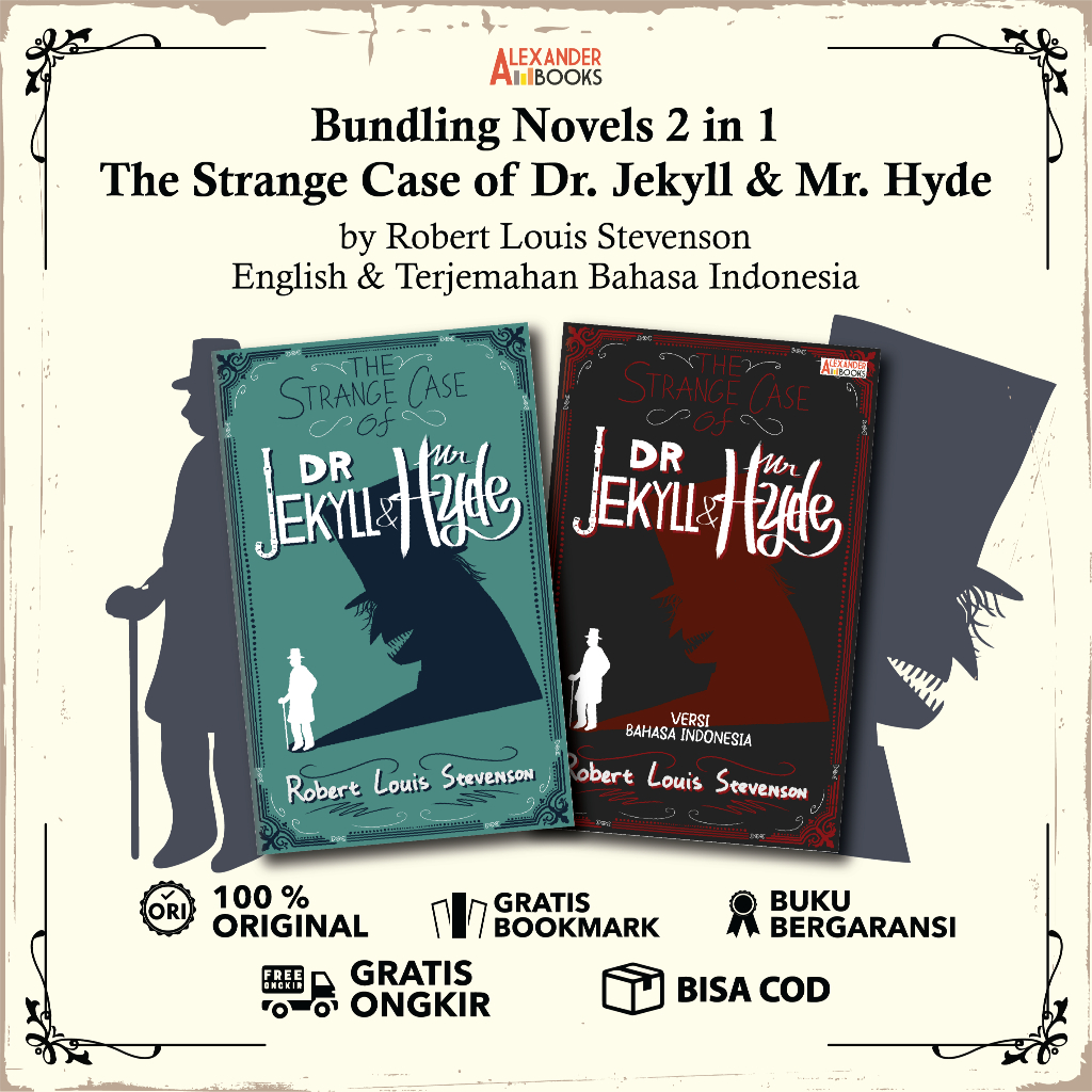 [Alexander Books] Bundling Book Novel The Strange Case of Dr Jekyll และ Mr Hyde - อังกฤษและอินโดนีเซีย