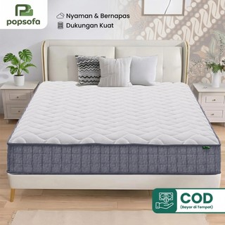 Terlaris! COD Kasur Springbed Anti Kempes - Bantal Kasur Gratis, Garansi Kasur Resmi Tahan Lama ketebalan35cm 180x200cm