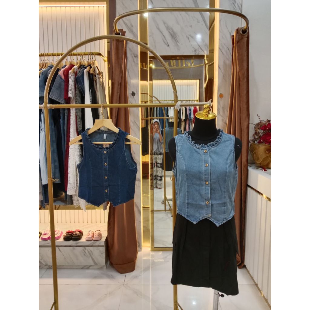 JR FASHION เสื้อครอปคอปกนําเข้า BKK