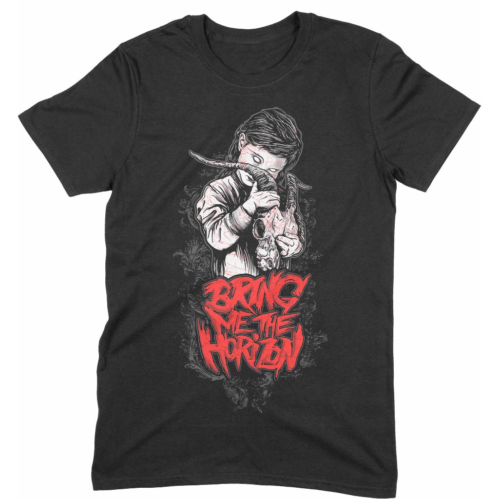 เสื้อยืดวง BMTH goat girl pray สําหรับ plague classic merch