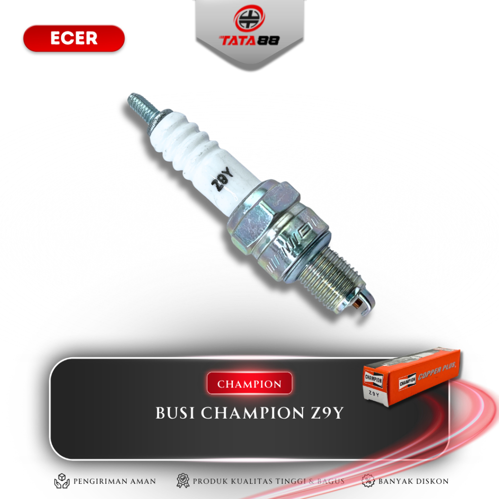 [ ขายปลีก ] CHAMPION Z9Y SPARK PLUG - Champion Z9Y (SHORT) หัวเทียนสําหรับ Grand/Supra/Mio/Jupiter Z