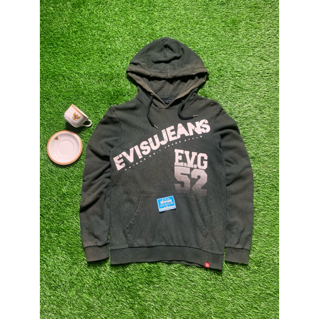 EVISU เสื้อฮู้ดยีนส์ เอวิสุ มือสอง