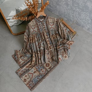 Setelan Wanita Kekinian Bahan Rayon Viskose Motif Terbaru