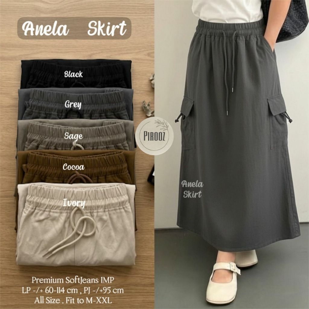 Eva, Anela, Heira, Rike, Azela Skirt โดย Pirooz