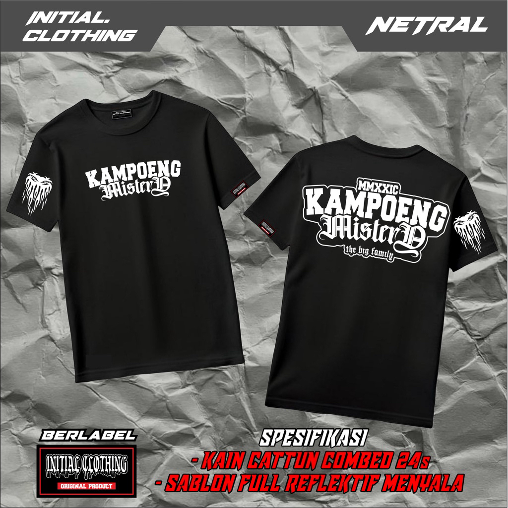 เสื้อยืดเสื้อผ้าเริ่มต้น Kampoeng Mystery Volt 01