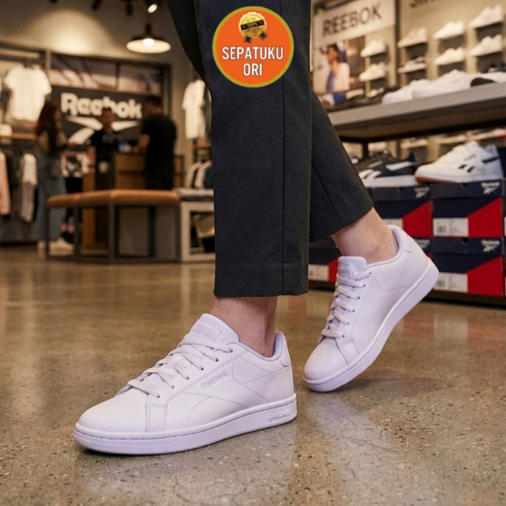 REEBOK ROYAL COMPLETE CLEAN WHITE VIOLET รองเท้าผู้หญิงใหม่ ORIGINAL GY8895