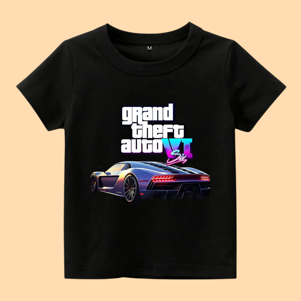 Gta 6 san andreas เสื้อยืดเด็ก