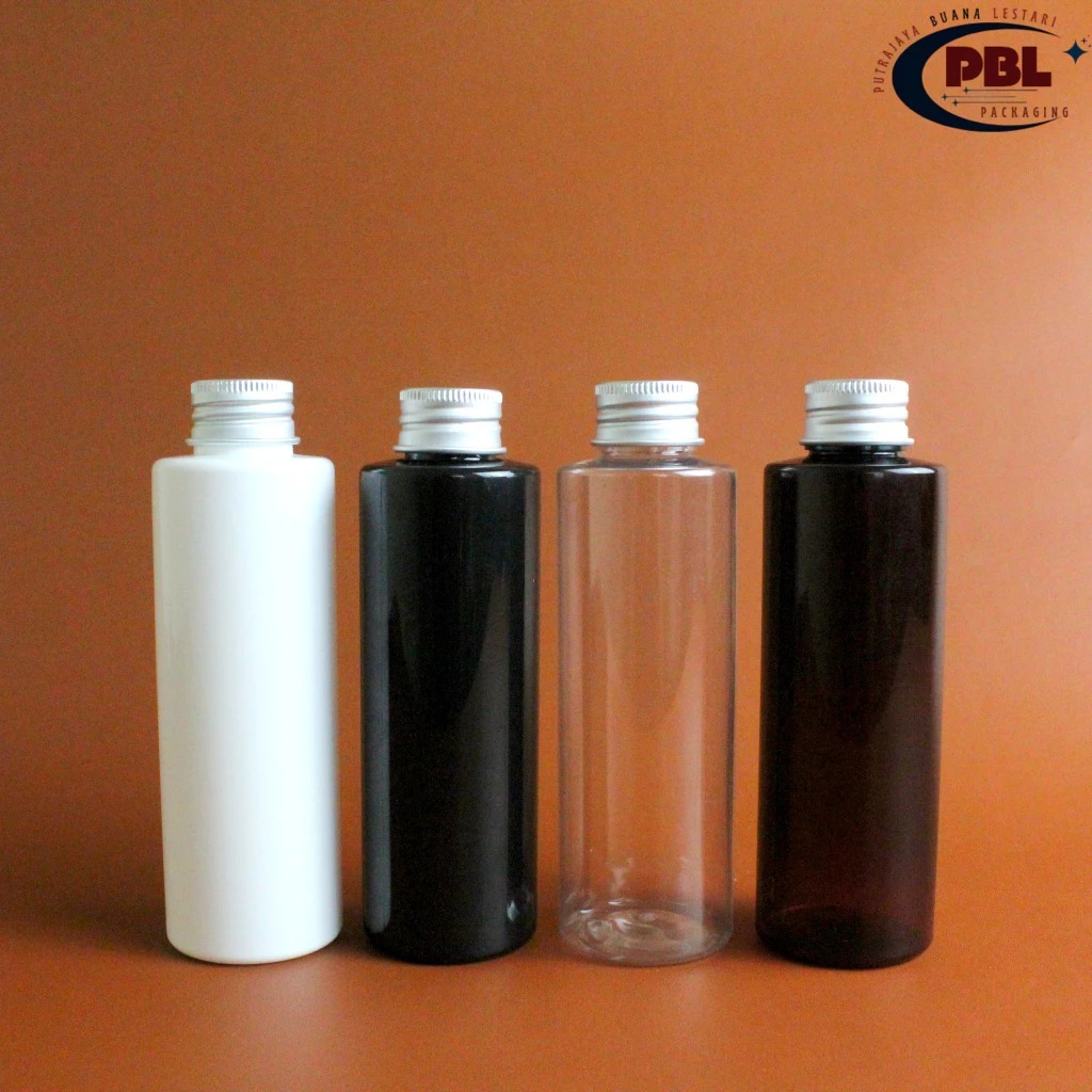 150ML RF ALUMINIUM NECK 24 SCREW BOTTLE / ขวด RF 150ml - ฝาครอบสกรูอลูมิเนียมคอเงิน 24 ชิ้น