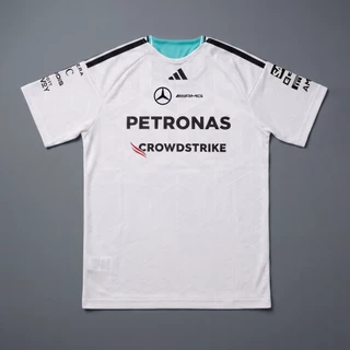 เสื้อยืด MERCEDES AMG PETRONAS FORMULA 1 TEAM DRIVER PREMIUM WHITE MARCEDES เสื้อยืด 2026