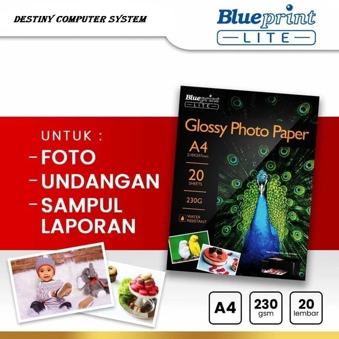 กระดาษภาพถ่าย Blueprint Lite 230แกรม