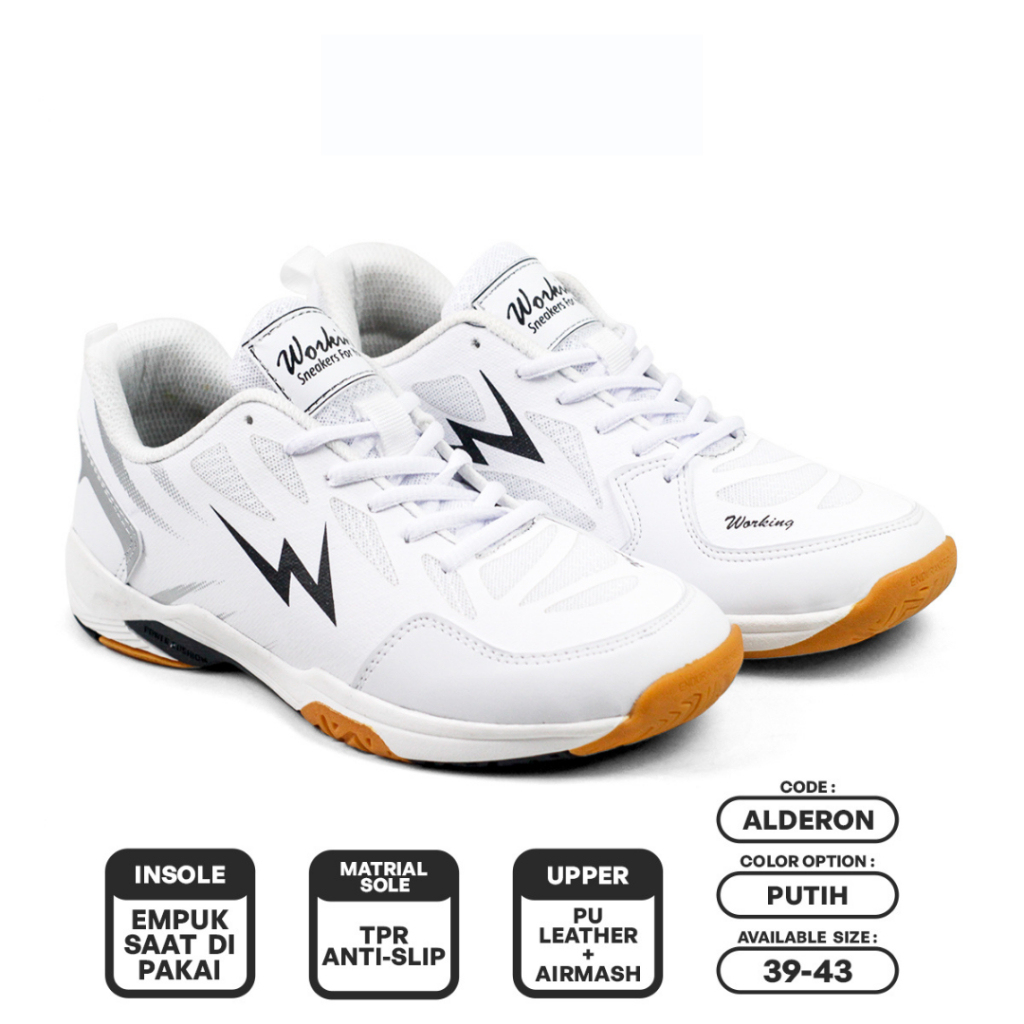 Original Mens Table Tennis Ping Pong Shoes สีขาว Padel Sports Size 39-43 ล่าสุด