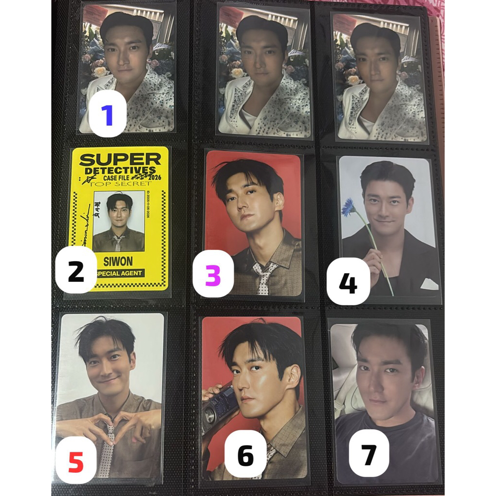 การ์ดรูปถ่าย SIWON SUPER JUNIOR