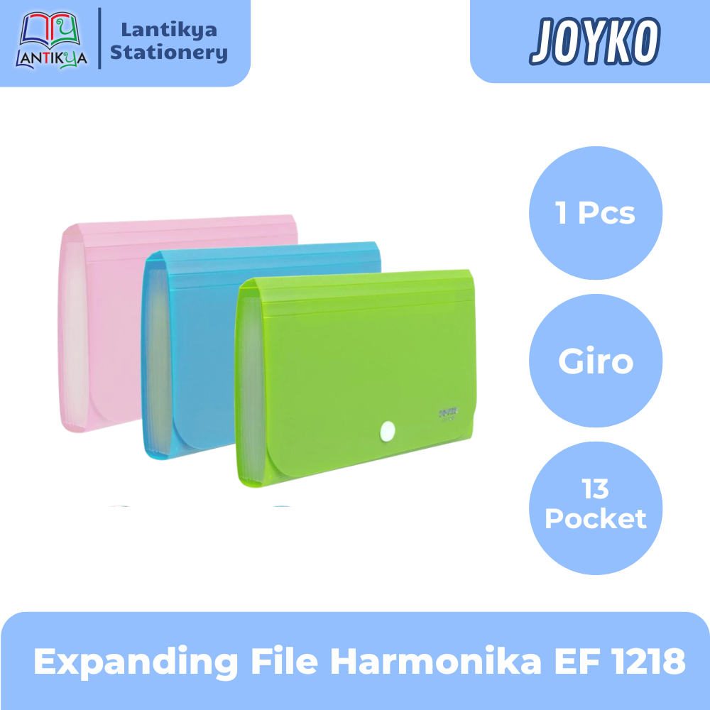 [1 ชิ้น] ขยายแฟ้มแผนที่ Joyko EF-1218 Giro 13 Pocket / Map Harmonica EF 1218