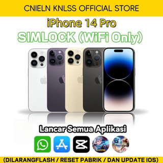 IPHONE 14 Pro Game Edition SIMLOCK WiFi Only Cocok Gaming Live TikTok MLBB PUBG Lancar Kamera Normal No Reset No Update