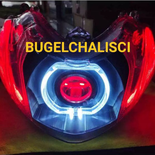 Reflektor Lampu Depan Biled UK 4.5 Inch Alis Running Mio M3 Dan Mio Z Tinggal Pasang