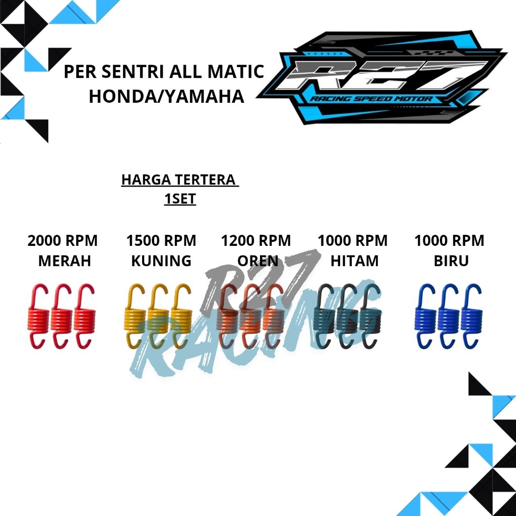 AUTOMATIC DOUBLE CLUTCH SPRING 1000 RPM 1200 RPM 1500 RPM 2000 RPM ALL AUTOMATIC