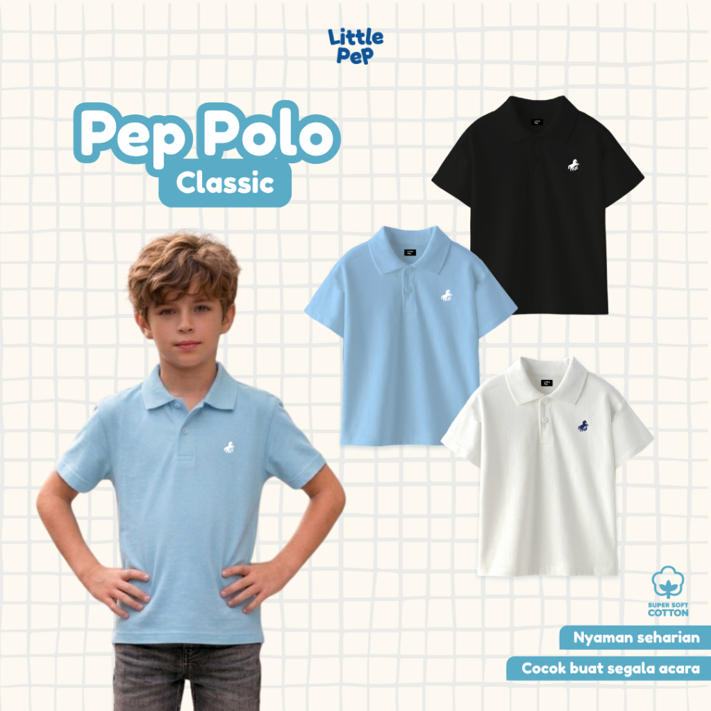 Little Pep - Pep Polo Classic - เสื้อยืดโปโลสําหรับเด็กและผู้ใหญ่