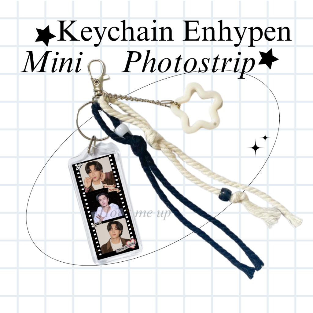 พวงกุญแจ พวงกุญแจ phototrip enhypen macrame สีดํา ver enhypen || พวงกุญแจ Enhypen