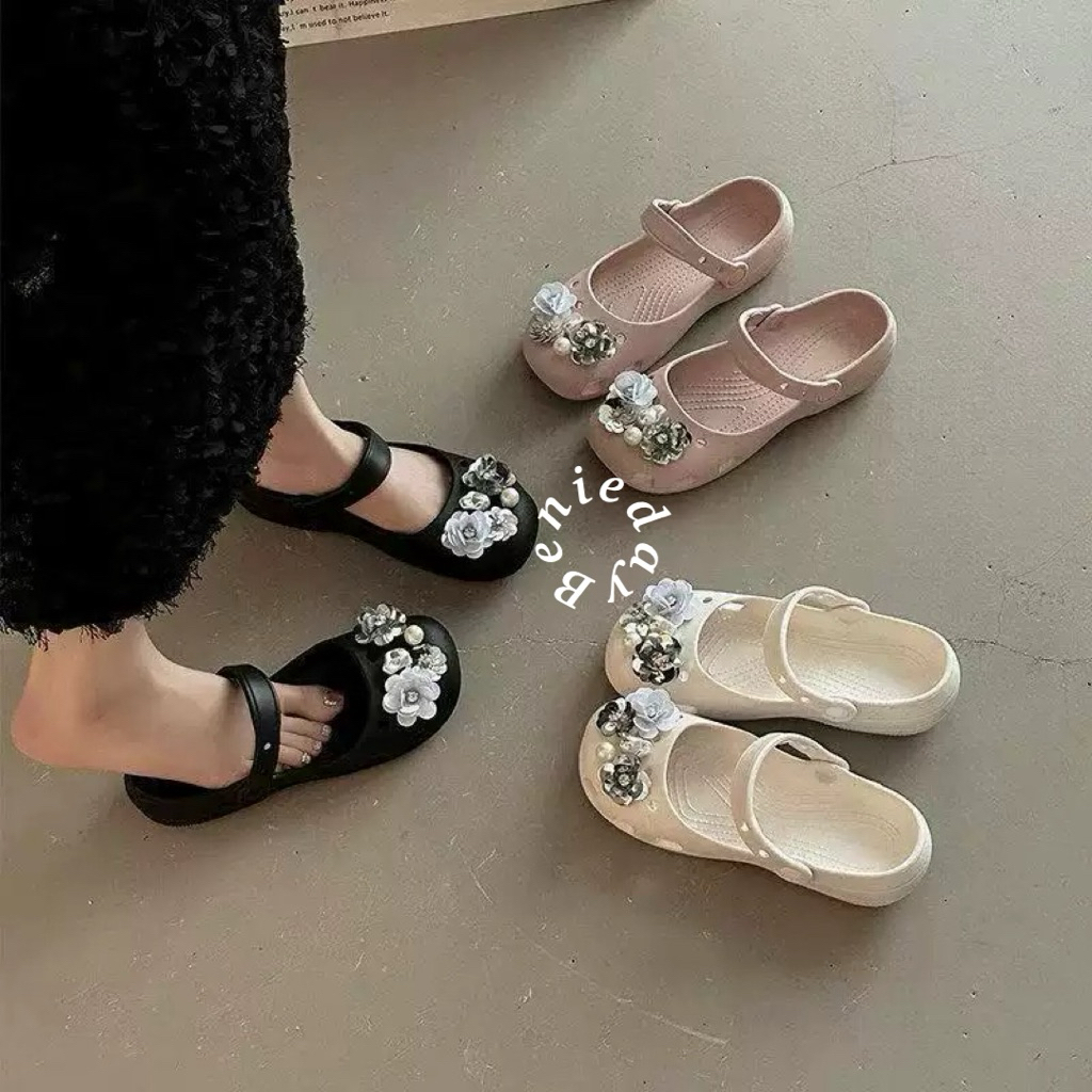 BenieDay - Camille Flat Sandals Jelly Shoes / Womens Jelly Flat Sandals