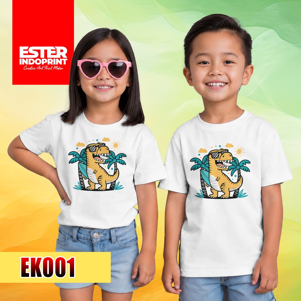 KATUN Ester.id | เสื้อยืดเด็ก distro ดั้งเดิม 100% ผ้าฝ้ายหวี 24 วินาที | EK001