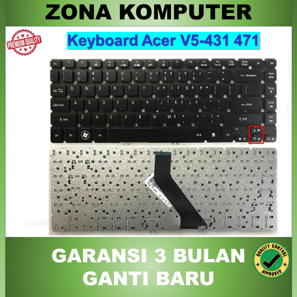 คีย์บอร์ด Acer V5-431 V5-431P V5-431G V5-471 V5-471G M5-481