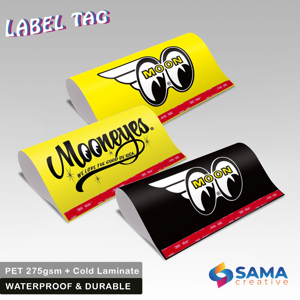 Mooneyes - ป้ายแท็กรถยนต์และรถจักรยานยนต์ - Variations ฝาครอบประตูท้ายรถ - อุปกรณ์ตกแต่งรถยนต์และรถจักรยาน Viral