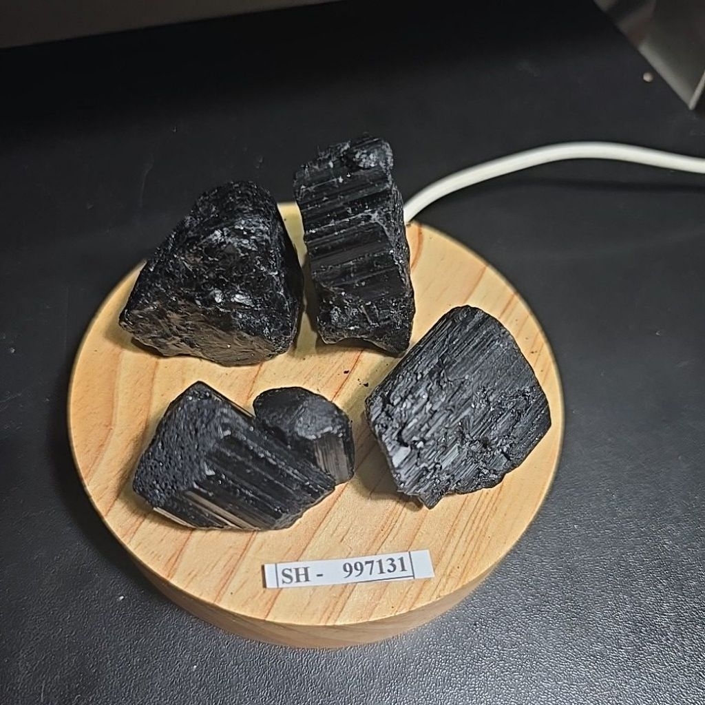 BLACK TOURMALINE BRAZIL ORIGINAL ROYAL VIVID BLACK STONE