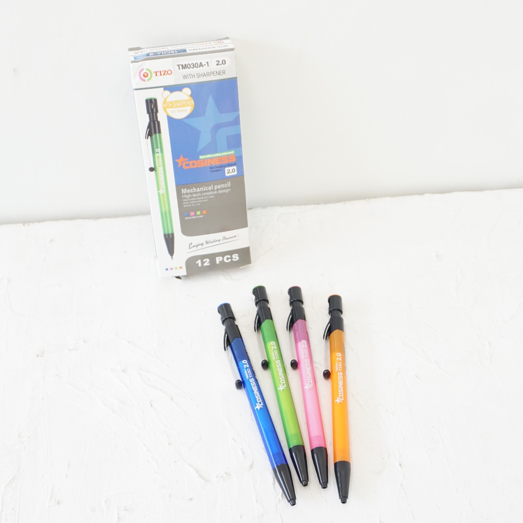2MM THICK COLORFUL MECHANICAL PENCIL / 2MM THICK MOLDING PENCIL