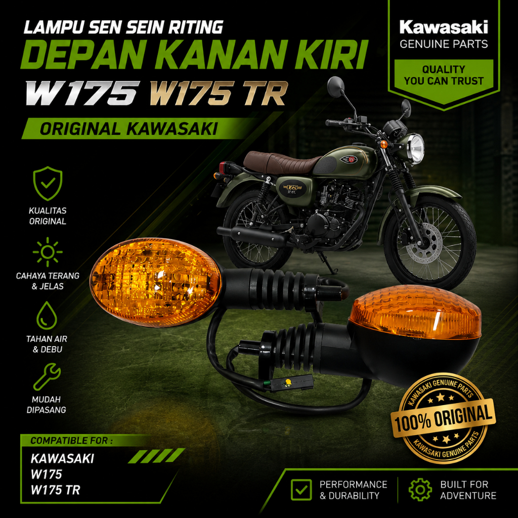 ไฟเลี้ยวหน้าขวาซ้าย W175 W175 TR Original Kawasaki