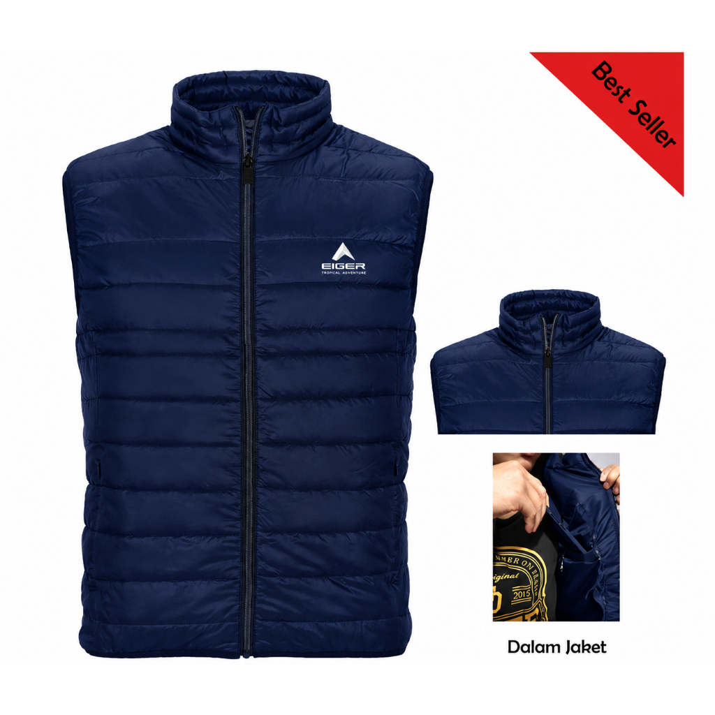 Eiger Multipocket เสื้อกั๊กกลางแจ้งสําหรับผู้ชาย | เสื้อกั๊ก Eiger Premium | เสื้อกั๊กผจญภัย Eiger T