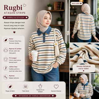 Aii [READY] salur Rusbi collar Babytery Premium Rugby collar, Comfortable to Wear