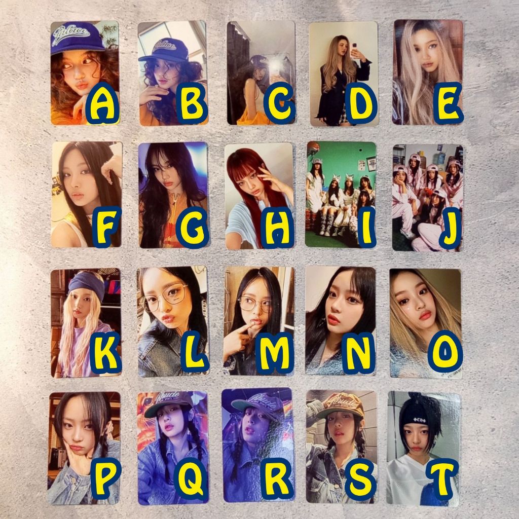 Photocard Official Newjeans, Njz, MhDHH, Hanni, How Sweet, Minji, Danielle, Haerin, Hyein, Supernatu