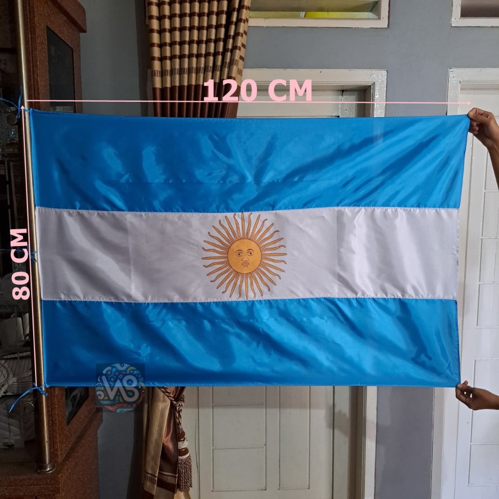ARGENTINA COUNTRY FLAG ขนาด 120 CM x 80 CM